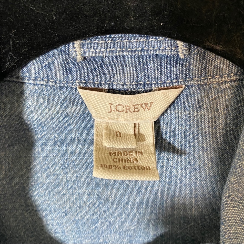 J. Crew Chambray Tuxedo Button Down Shirt - Picture 3 of 4